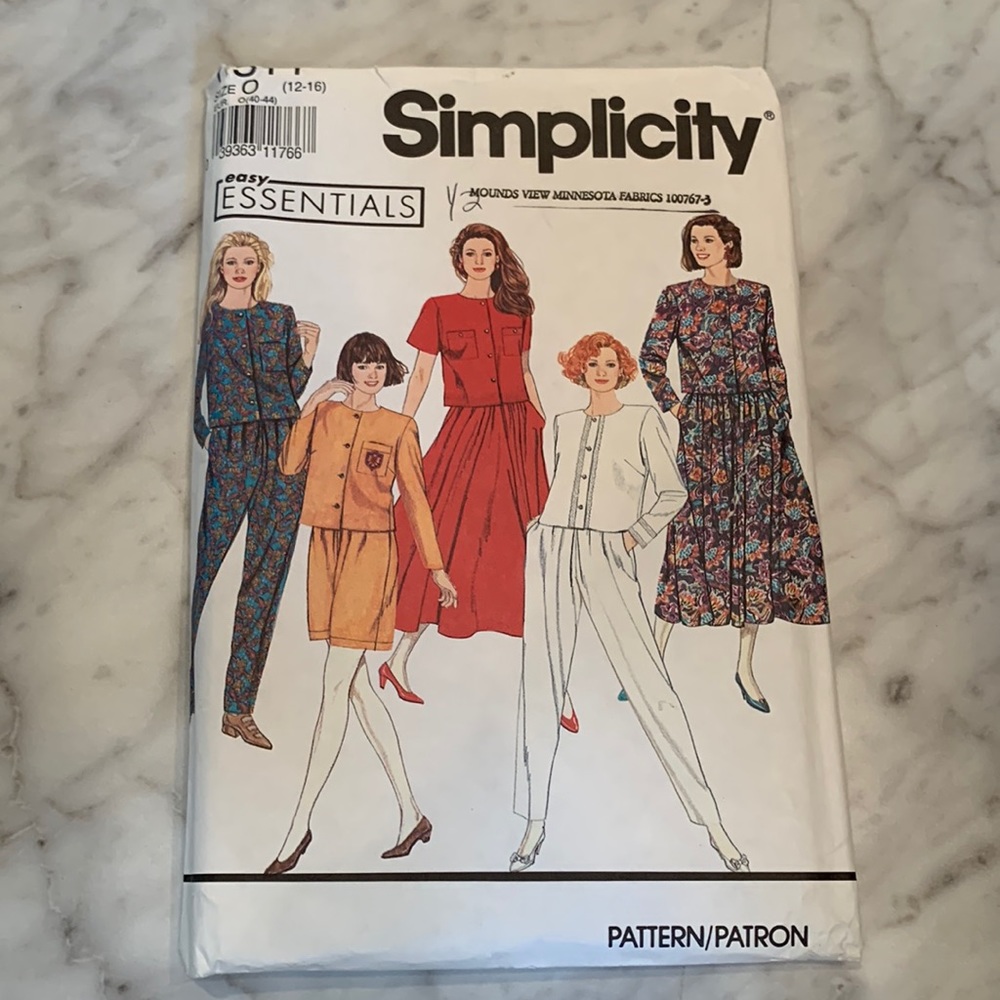 Simplicity 7511 Sewing pattern